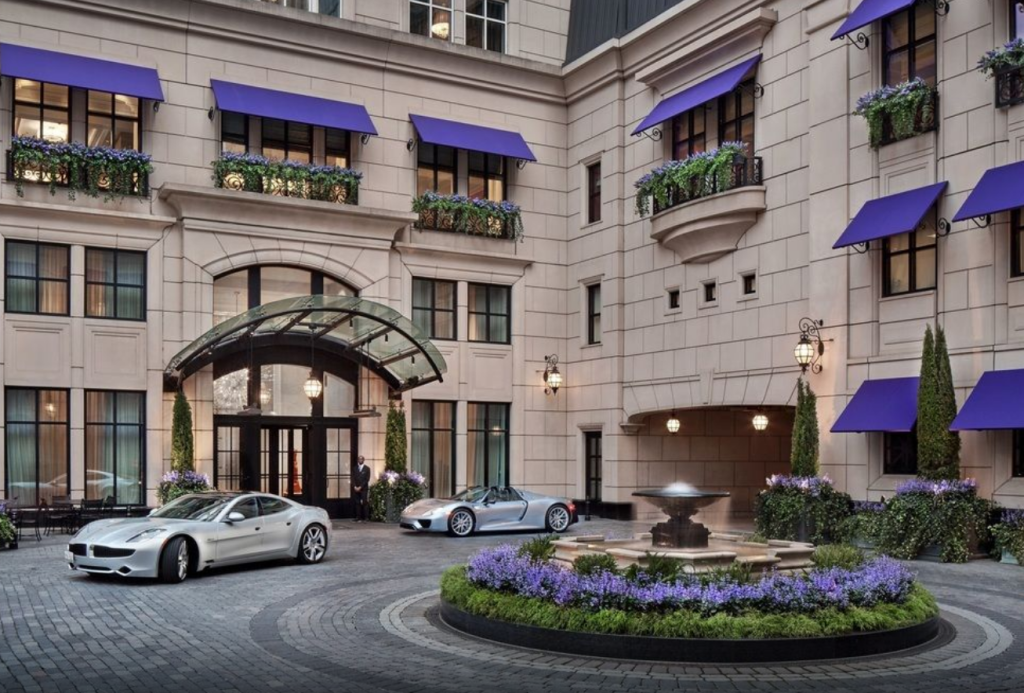 Valet parking services for hotels.